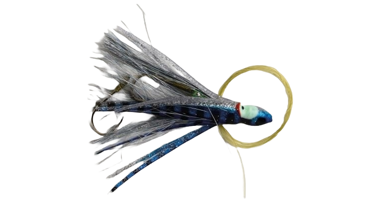 P-Line Rigged Squids - Blue/Chartreuse