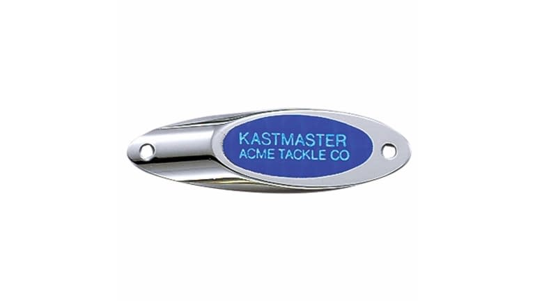 Acme Kastmaster Spoon 1/4oz, Chrome Blue Flash Tape