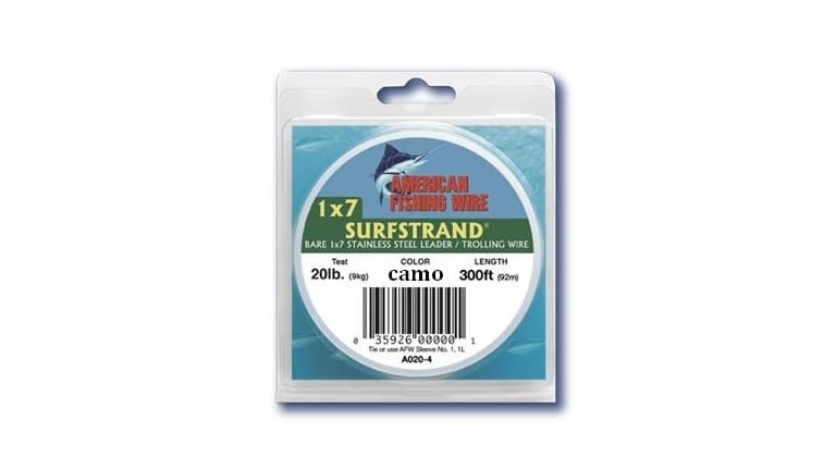 AFW - Surfstrand Downrigger Cable 1x7 Stainless Steel - No Assembly - Camo | Fish307.com