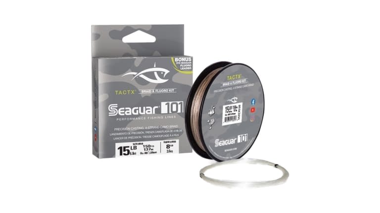 Seaguar 15TCX150 101 TactX Braid W Fluoro Leader 150 yds