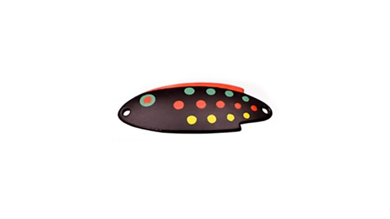 Thomas Speedy Shiner Spoon Fluorescent Red/Black Dots; 1/4 oz.