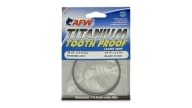 AFW Titanium Tooth Proof, Single Strand Leader Wire, 30 lb, 15 ft