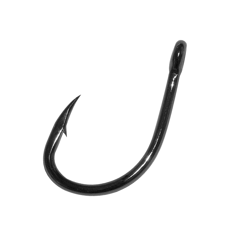  Gamakatsu Live Bait Hook with Ring, Size 1/0, Black