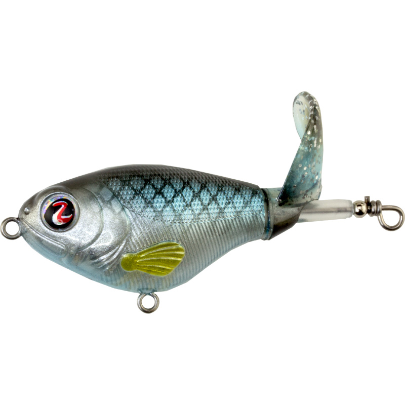 5 Pcs Floating Whopper Plopper 75F Bass Lures Plopping Whopper Rotating  Fishing Lures with Spinner Crankbaits